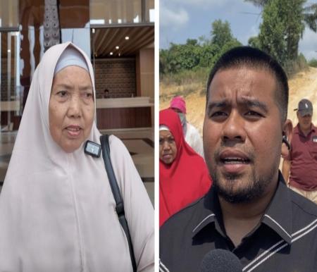 Menahan Tangis, Hasni Laporkan Sengketa Lahan Tol Pekanbaru-Rengat ke Polda Riau